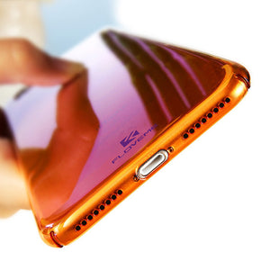 FLOVEME For iPhone 6 6S Plus Case 5 5S SE Gradient Blue-Ray Light Case For Apple iPhone 7 7 Plus 5S 5 SE Clear Accessories Cover