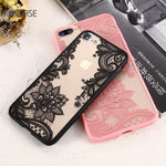 KISSCASE Phone Cases For iPhone 6 6s Plus 7 7 Plus 5 5s SE Luxury Lace Flowers TPU Cover Case For iPhone 7 7 Plus 6 6s Plus 5 5s