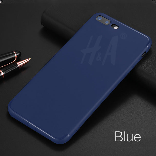H&A Luxury Back Matte Soft Silicon Case for iPhone 6 Cases 6s Plus 5 5s SE 7 7 Case Full Cover For iPhone 7 7 Plus Phone Cases