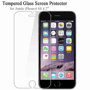 Soultz Tempered Glass Film for iPhone 5 5s 7 Plus 9H Hard 2.5D Screen Protector for iPhone 6 6s 6 Plus SE 4 8 with Clean Tools