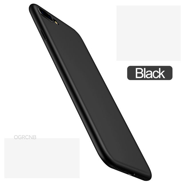 Luxury Back Matte Soft Silicon Case For iPhone 7 Cases 6S 7 Plus 6 Candy Full Cover For iPhone 7 Case Plus Phone Coque Fundas