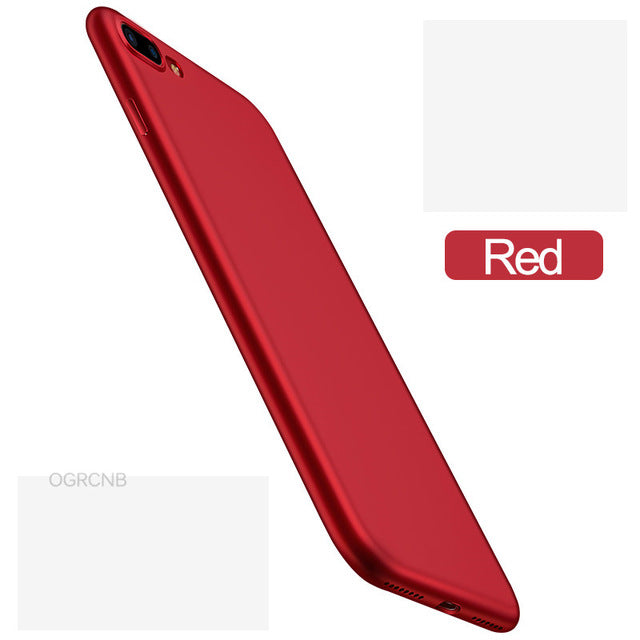 Luxury Back Matte Soft Silicon Case For iPhone 7 Cases 6S 7 Plus 6 Candy Full Cover For iPhone 7 Case Plus Phone Coque Fundas