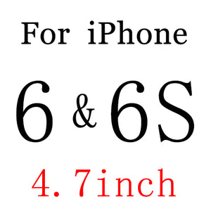 Soultz Tempered Glass Film for iPhone 5 5s 7 Plus 9H Hard 2.5D Screen Protector for iPhone 6 6s 6 Plus SE 4 8 with Clean Tools