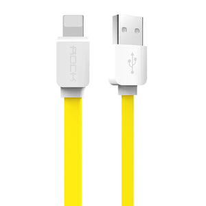 USB Cable for iPhone 8 7 6 6s SE 5s, ROCK Data Sync Flat USB Cable for iPad mini/air/pro for iPhone charger for iPhone X Cable