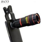 Universal 8X 12XOptical Zoom Telescope Camera Lens Clip Mobile Phone Telescope For iPhone6 for Samsung for HTC for Huawei Xiaomi