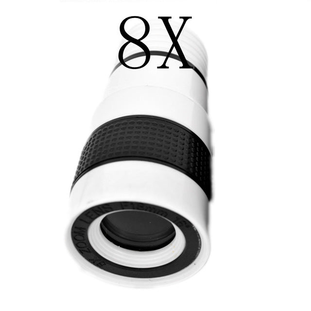 Universal 8X 12XOptical Zoom Telescope Camera Lens Clip Mobile Phone Telescope For iPhone6 for Samsung for HTC for Huawei Xiaomi