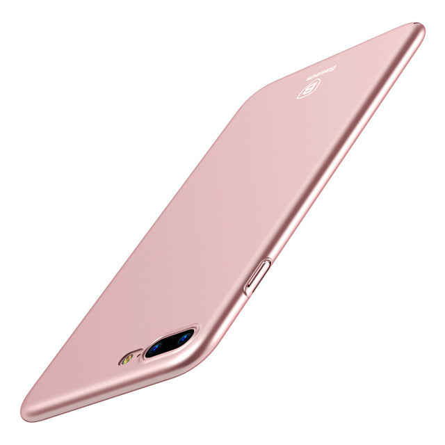 Baseus Luxury Phone Case For iPhone 8 7 6 6s s Ultra Thin Slim Cover For iPhone 8 7 6 6s Plus Capinhas PC Back Shell Coque Funda