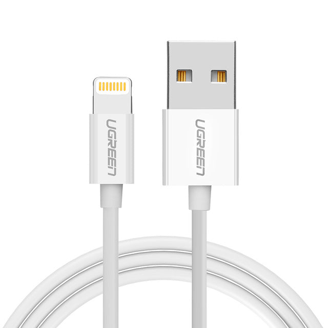 Ugreen USB Cable for iPhone 8 2.4A MFi Lightning to USB Cable Fast Charging Data Cable for iPhone 7 6 5s iPad Mobile Phone Cable