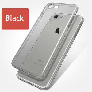 Esamday Clear Silicon Ultra Thin Soft TPU Case For iPhone 5 5s SE 6 6s 6Plus 6sPlus Transparent Phone Case For 7 7Plus 8 8Plus X