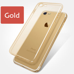 Esamday Clear Silicon Ultra Thin Soft TPU Case For iPhone 5 5s SE 6 6s 6Plus 6sPlus Transparent Phone Case For 7 7Plus 8 8Plus X