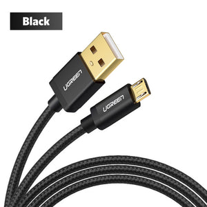 Ugreen Micro USB Cable Android Nylon Braided Charger USB to Micro USB Fast Charging Cable for Samsung Xiaomi HTC Tablet USB Cord