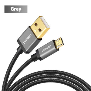 Ugreen Micro USB Cable Android Nylon Braided Charger USB to Micro USB Fast Charging Cable for Samsung Xiaomi HTC Tablet USB Cord