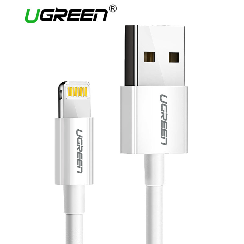 Ugreen USB Cable for iPhone 8 2.4A MFi Lightning to USB Cable Fast Charging Data Cable for iPhone 7 6 5s iPad Mobile Phone Cable